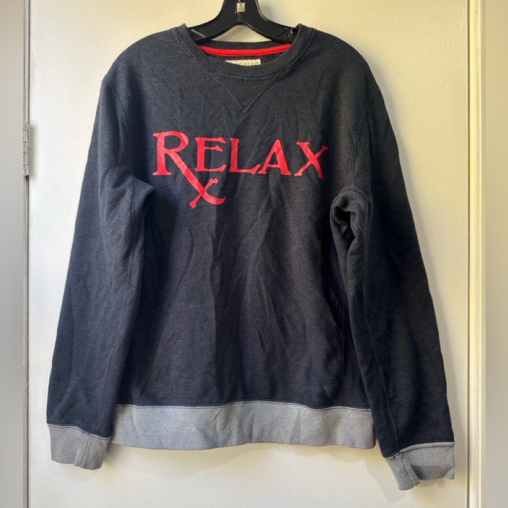 Vintage Marc Ecko Cut & Sew Relax Rx Graphic Crewneck Men's Sweatshirt Sz M